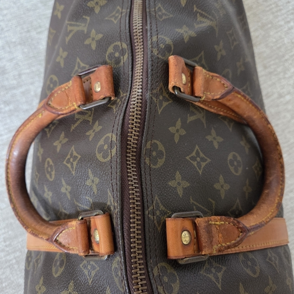 Louis Vuitton Keepall Bandouliere 45 Monogram Canvas Duffel Bag Authentic - Picture 13 of 14